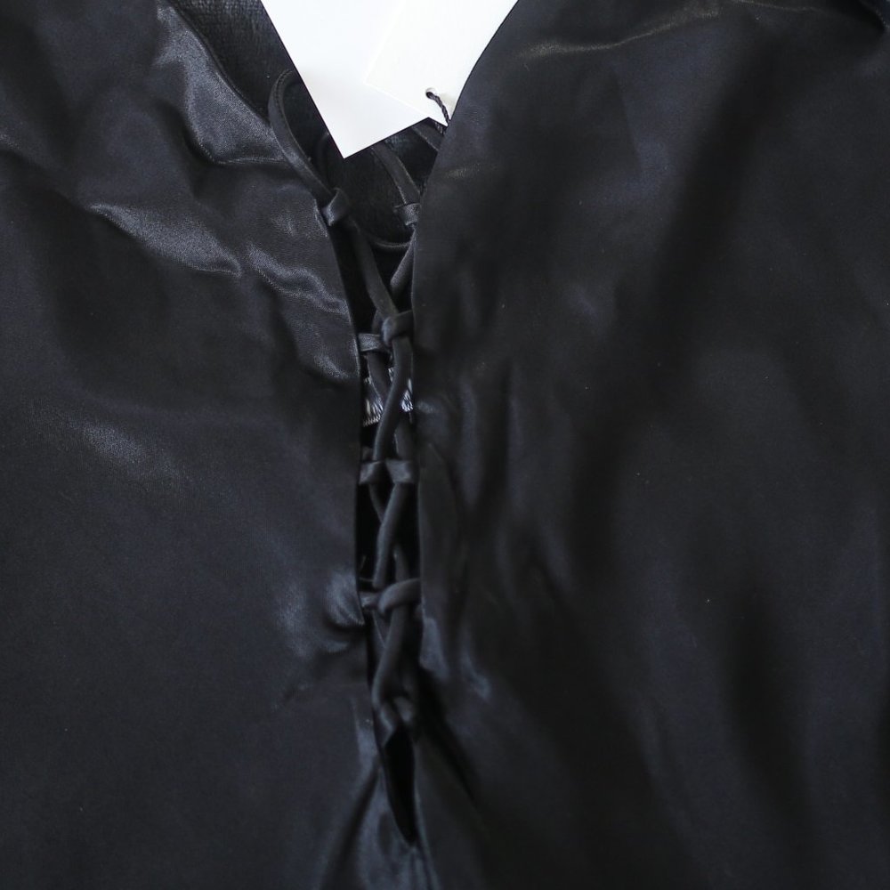 NWT SATIN EFFECT MIDI DRESS. - Picture 6 of 9